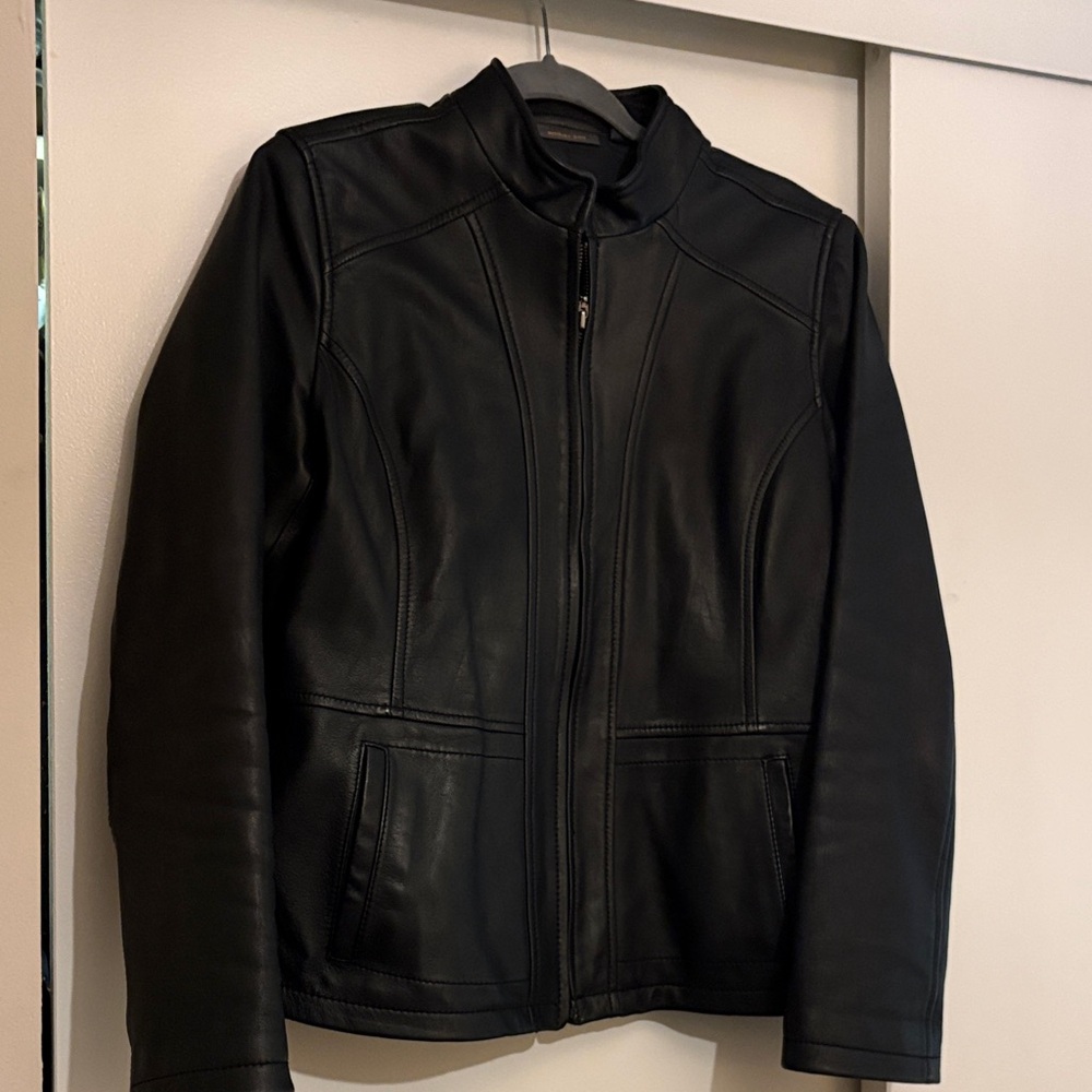 Women’s Black Leather Jacket